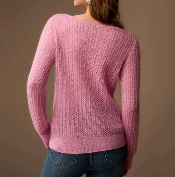 SOLID BOAT NECK SWEATER - Picture 3 of 4